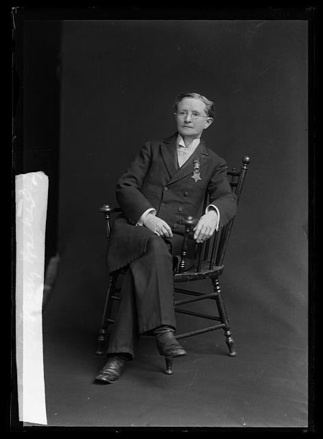 Mary Walker, wearing her Medal of Honor (National Institutes of Health) 